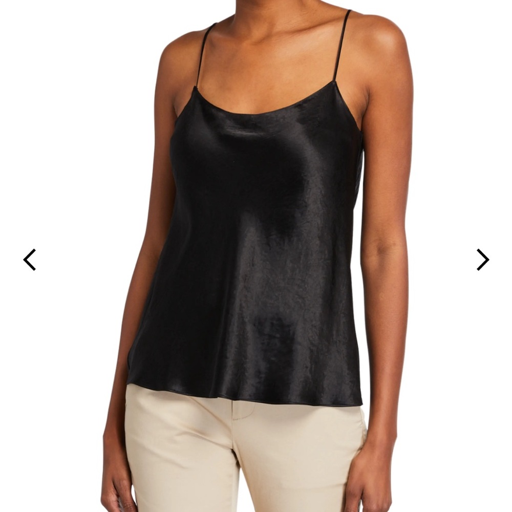 Vince black satin cami